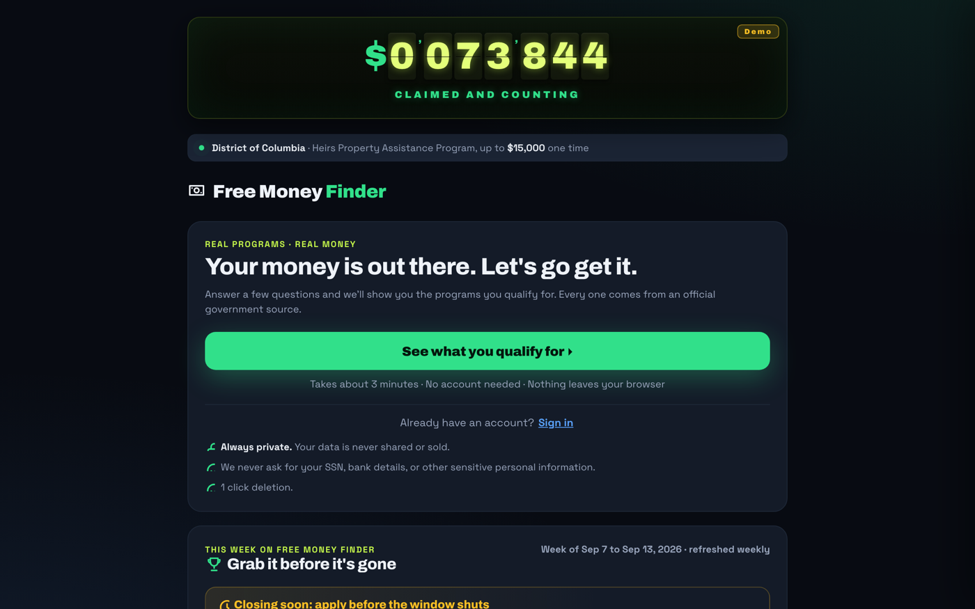 Free Money Finder preview